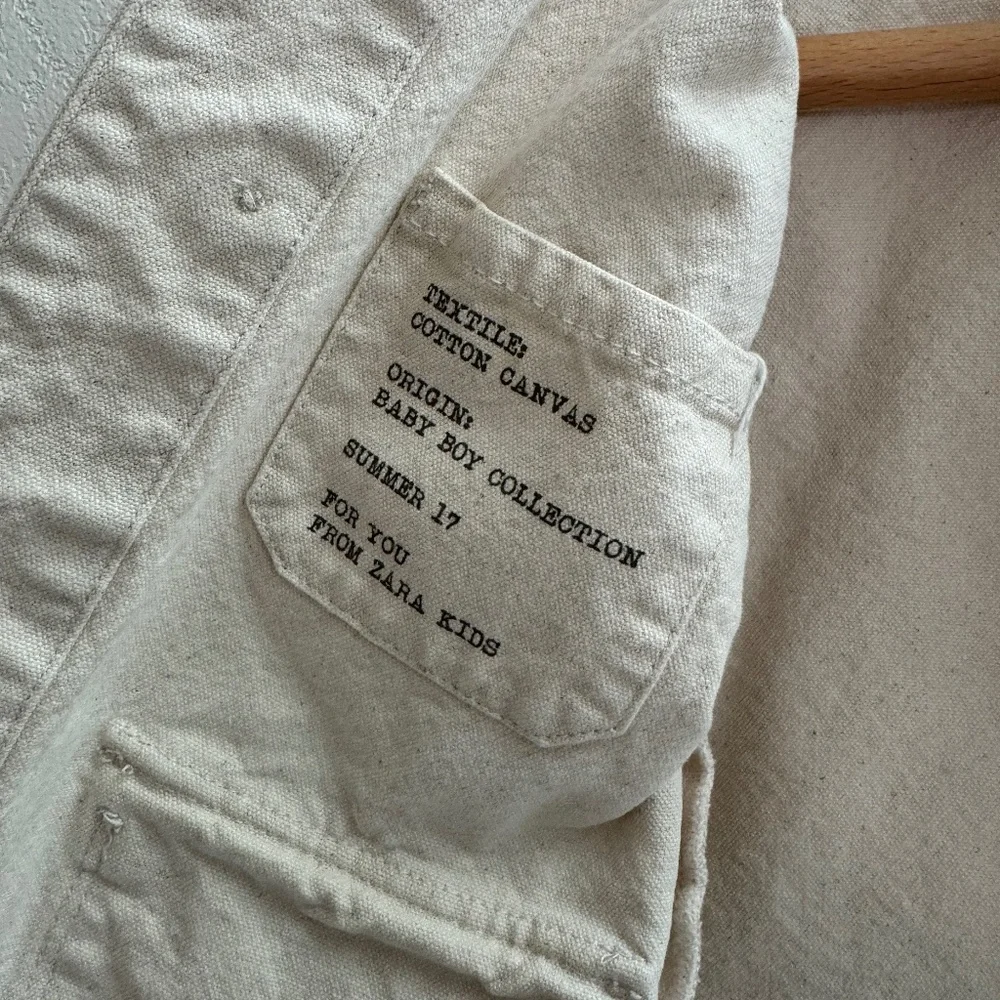 Zara Baby Boy Collection Canvas Painters Jacket - Picture 2 of 3